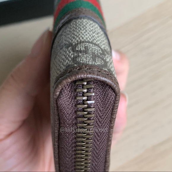 *SOLD* NWT Gucci GG Supreme Ophidia Zip Around Card Case Wallet - Picture 12 of 16